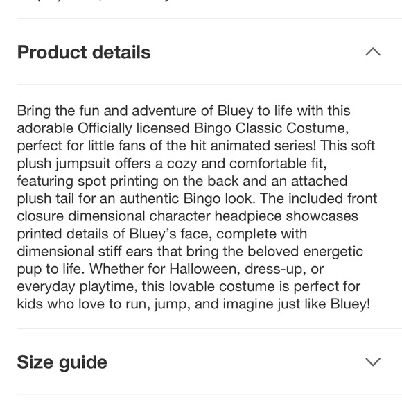 Kids Bluey Bingo Costume - Picture 8 of 9